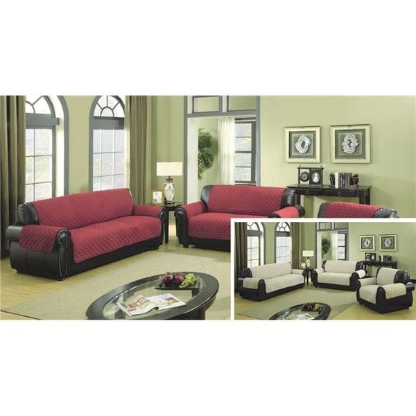 Burgundy best sale loveseat cover